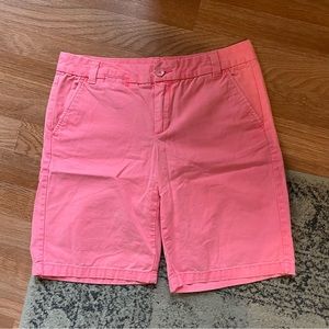 🔴 Gap Size 0 Pink Boyfriend Roll Up Shorts